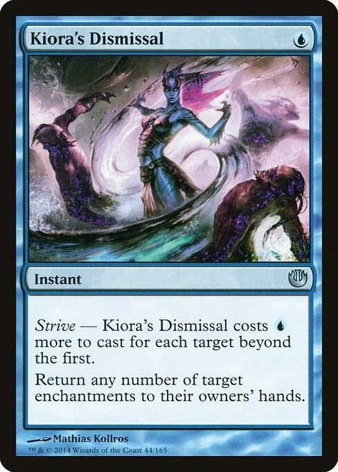 Kiora's Dismissal, carta Magic di tipo Instant illustrata da Mathias Kollros