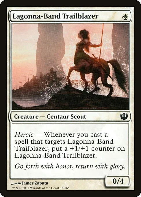 Lagonna-Band Trailblazer, carta Magic di tipo Creature — Centaur Scout illustrata da James Zapata