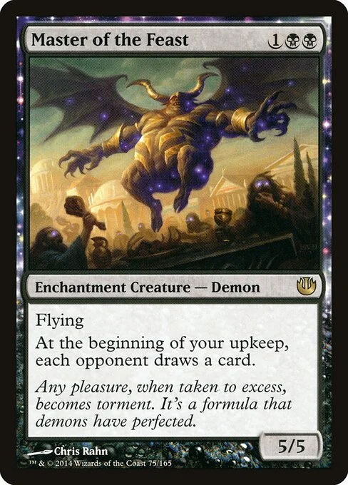 Master of the Feast, carta Magic di tipo Enchantment Creature — Demon illustrata da Chris Rahn