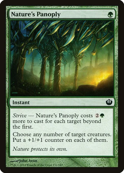 Nature's Panoply, carta Magic di tipo Instant illustrata da John Avon