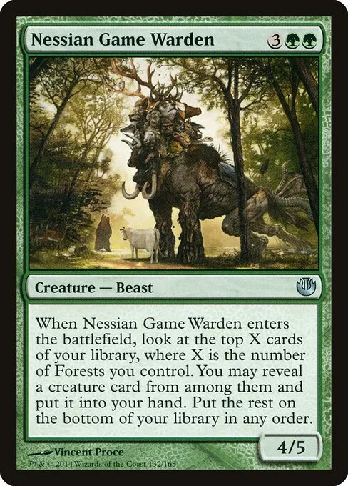 Nessian Game Warden, carta Magic di tipo Creature — Beast illustrata da Vincent Proce