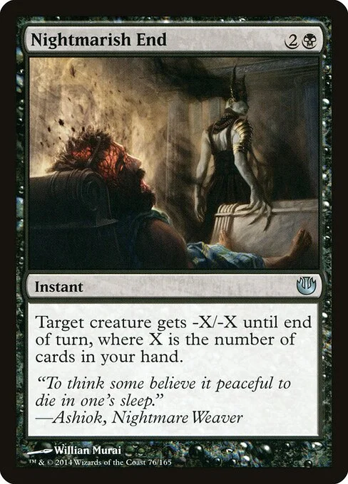 Nightmarish End, carta Magic di tipo Instant illustrata da Willian Murai