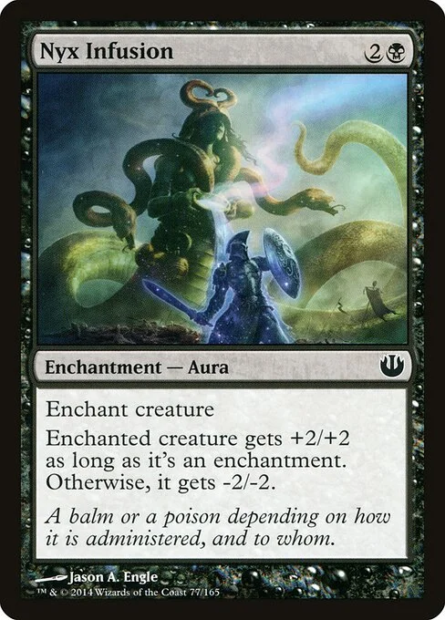 Nyx Infusion, carta Magic di tipo Enchantment — Aura illustrata da Jason A. Engle