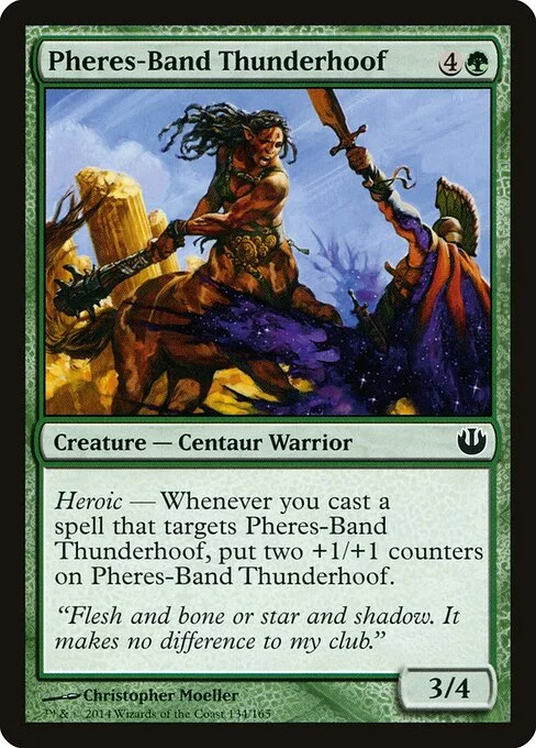 Pheres-Band Thunderhoof, carta Magic di tipo Creature — Centaur Warrior illustrata da Christopher Moeller