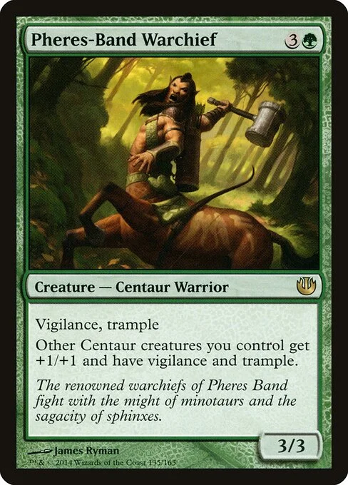 Pheres-Band Warchief, carta Magic di tipo Creature — Centaur Warrior illustrata da James Ryman