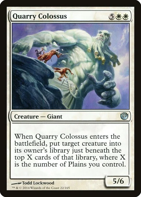 Quarry Colossus, carta Magic di tipo Creature — Giant illustrata da Todd Lockwood