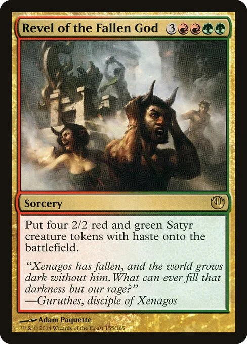 Revel of the Fallen God, carta Magic di tipo Sorcery illustrata da Adam Paquette