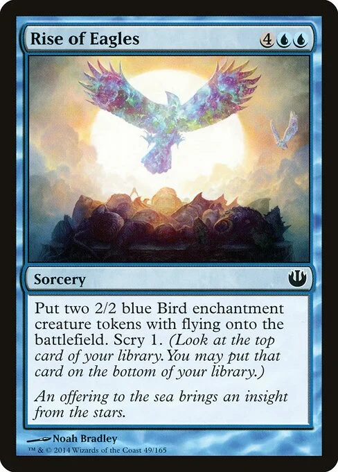 Rise of Eagles, carta Magic di tipo Sorcery illustrata da Noah Bradley
