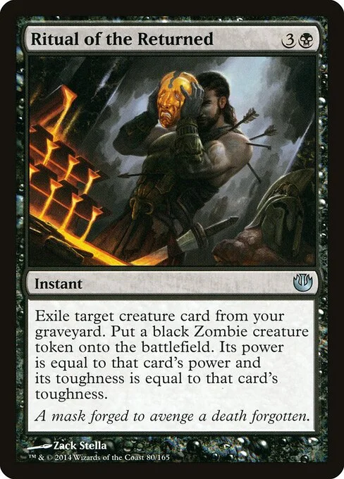Ritual of the Returned, carta Magic di tipo Instant illustrata da Zack Stella