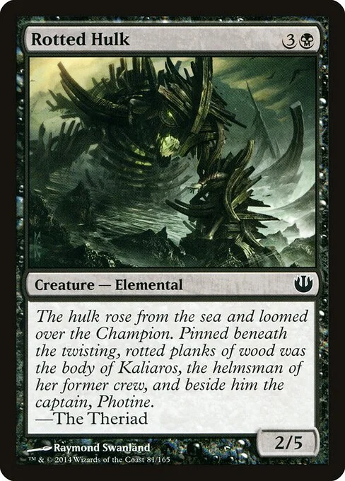 Rotted Hulk, carta Magic di tipo Creature — Elemental illustrata da Raymond Swanland