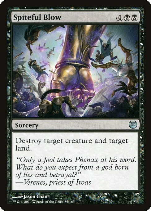 Spiteful Blow, carta Magic di tipo Sorcery illustrata da Jason Chan