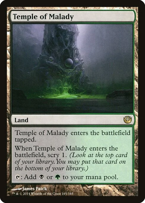 Temple of Malady, carta Magic di tipo Land illustrata da James Paick
