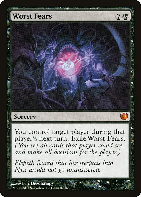 Worst Fears, carta Magic di tipo Sorcery illustrata da Eric Deschamps