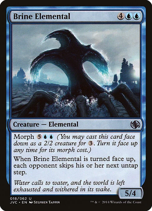 Brine Elemental, carta Magic di tipo Creature — Elemental illustrata da Stephen Tappin