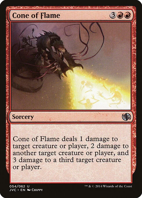 Cone of Flame, carta Magic di tipo Sorcery illustrata da Chippy