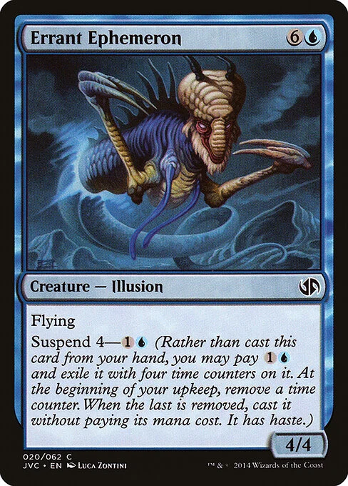 Errant Ephemeron, carta Magic di tipo Creature — Illusion illustrata da Luca Zontini