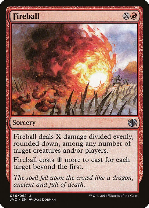 Fireball, carta Magic di tipo Sorcery illustrata da Dave Dorman