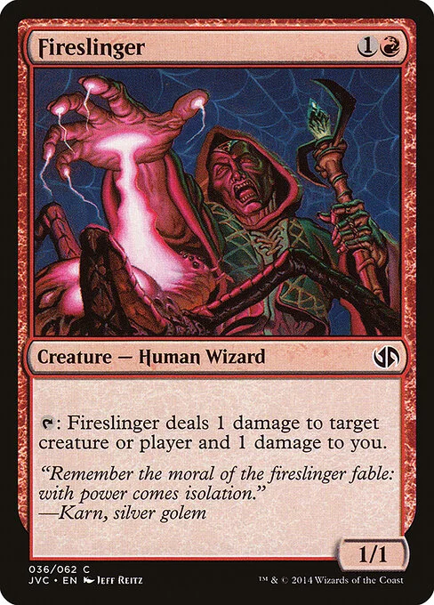 Fireslinger, carta Magic di tipo Creature — Human Wizard illustrata da Jeff Reitz