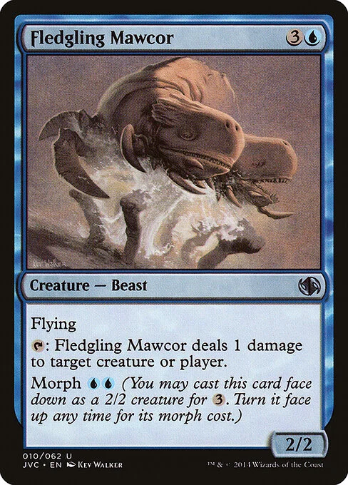 Fledgling Mawcor, carta Magic di tipo Creature — Beast illustrata da Kev Walker