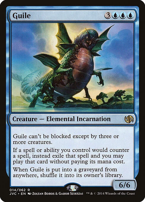 Guile, carta Magic di tipo Creature — Elemental Incarnation illustrata da Zoltan Boros & Gabor Szikszai