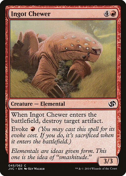 Ingot Chewer, carta Magic di tipo Creature — Elemental illustrata da Kev Walker