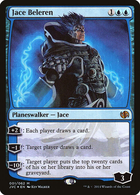 Jace Beleren, carta Magic di tipo Legendary Planeswalker — Jace illustrata da Kev Walker