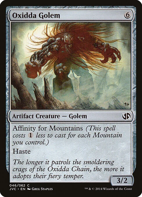 Oxidda Golem, carta Magic di tipo Artifact Creature — Golem illustrata da Greg Staples