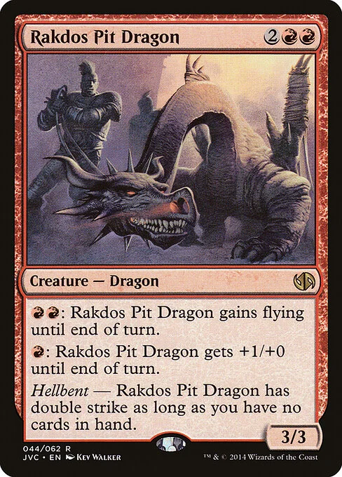 Rakdos Pit Dragon, carta Magic di tipo Creature — Dragon illustrata da Kev Walker