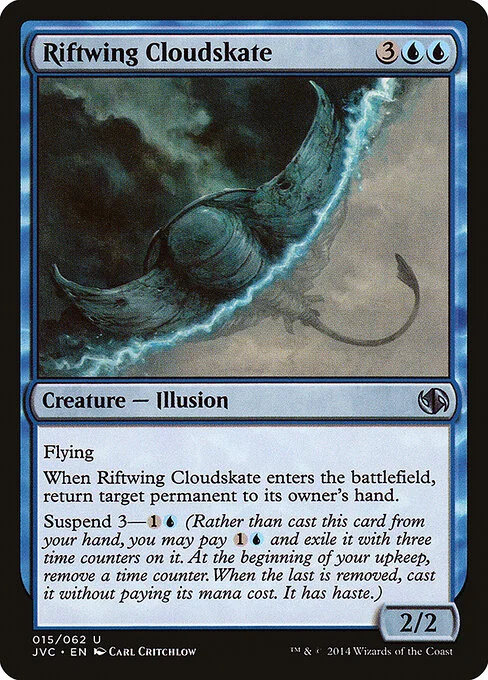 Riftwing Cloudskate, carta Magic di tipo Creature — Illusion illustrata da Carl Critchlow