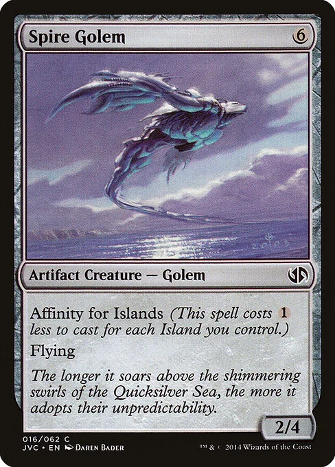 Spire Golem, carta Magic di tipo Artifact Creature — Golem illustrata da Daren Bader