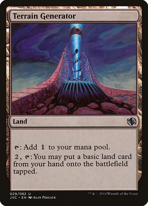 Terrain Generator, carta Magic di tipo Land illustrata da Alan Pollack