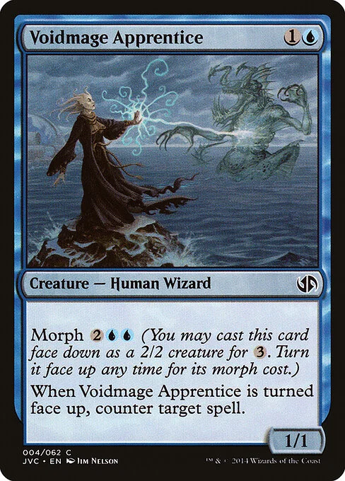 Voidmage Apprentice, carta Magic di tipo Creature — Human Wizard illustrata da Jim Nelson
