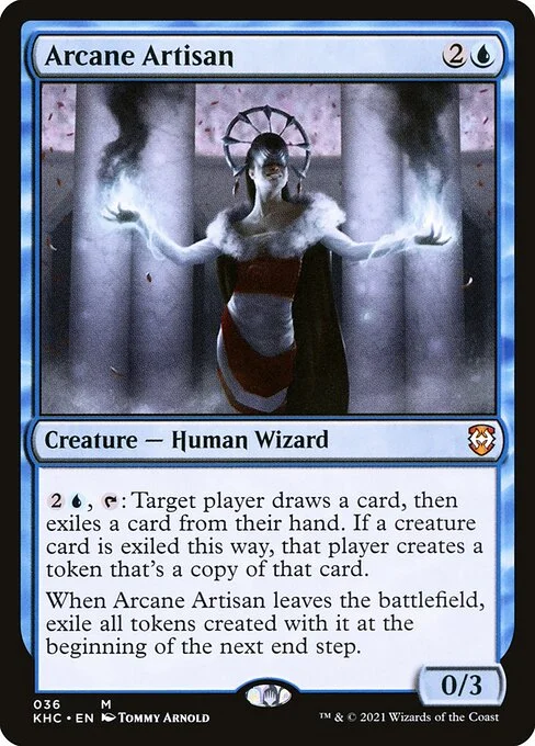 Arcane Artisan, carta Magic di tipo Creature — Human Wizard illustrata da Tommy Arnold