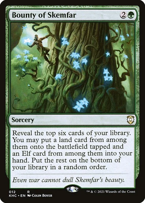 Bounty of Skemfar, carta Magic di tipo Sorcery illustrata da Colin Boyer