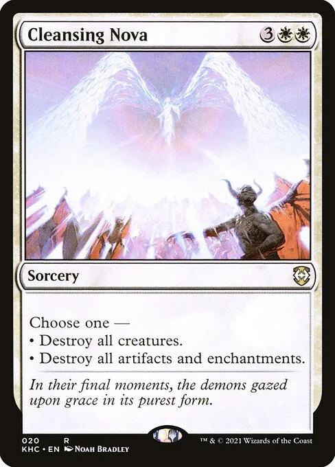 Cleansing Nova, carta Magic di tipo Sorcery illustrata da Noah Bradley