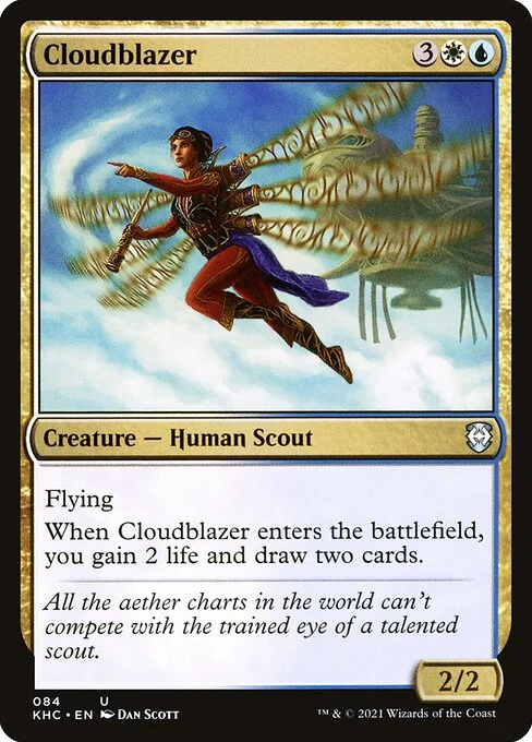 Cloudblazer, carta Magic di tipo Creature — Human Scout illustrata da Dan Murayama Scott