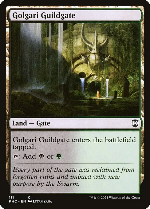 Golgari Guildgate, carta Magic di tipo Land — Gate illustrata da Eytan Zana