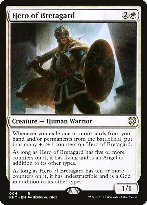 Hero of Bretagard, carta Magic di tipo Creature — Human Warrior illustrata da Heonhwa
