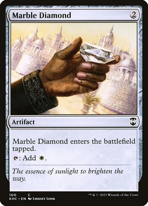 Marble Diamond, carta Magic di tipo Artifact illustrata da Lindsey Look