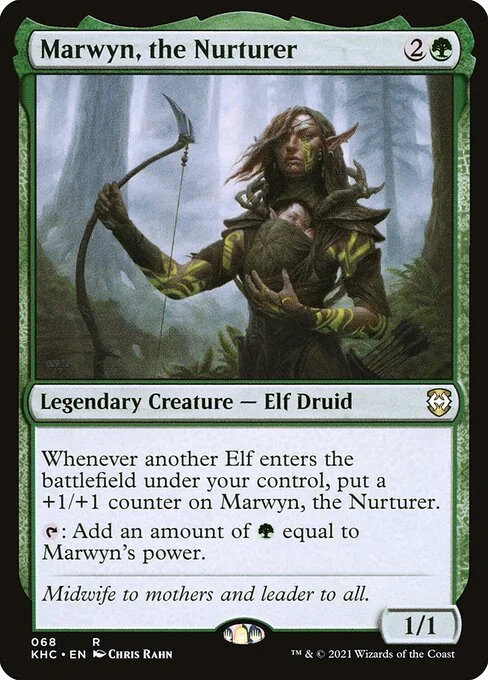 Marwyn, the Nurturer, carta Magic di tipo Legendary Creature — Elf Druid illustrata da Chris Rahn