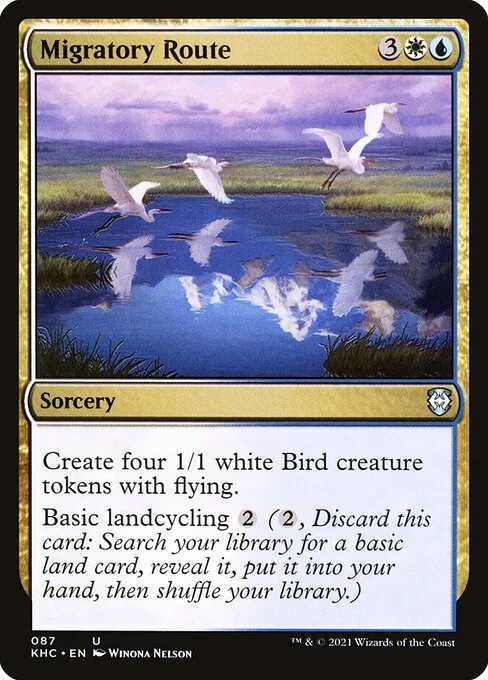 Migratory Route, carta Magic di tipo Sorcery illustrata da Winona Nelson