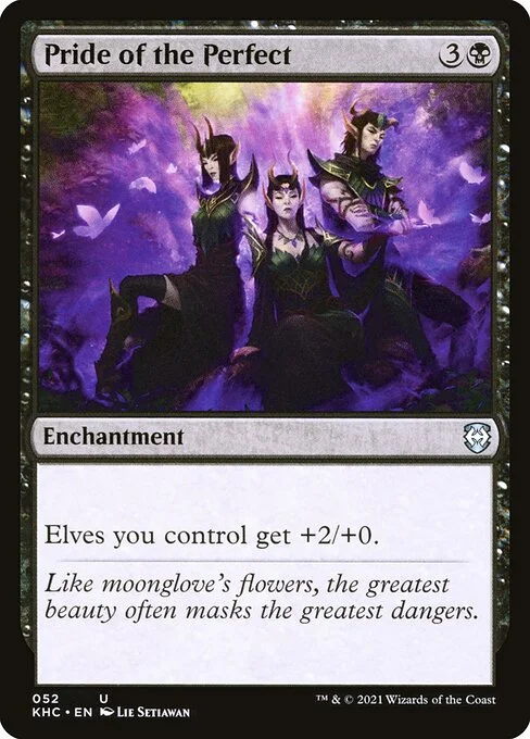 Pride of the Perfect, carta Magic di tipo Enchantment illustrata da Lie Setiawan