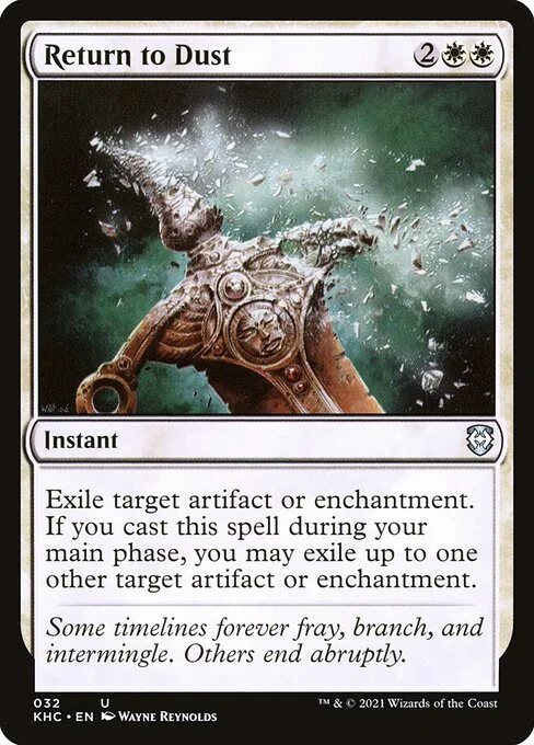 Return to Dust, carta Magic di tipo Instant illustrata da Wayne Reynolds