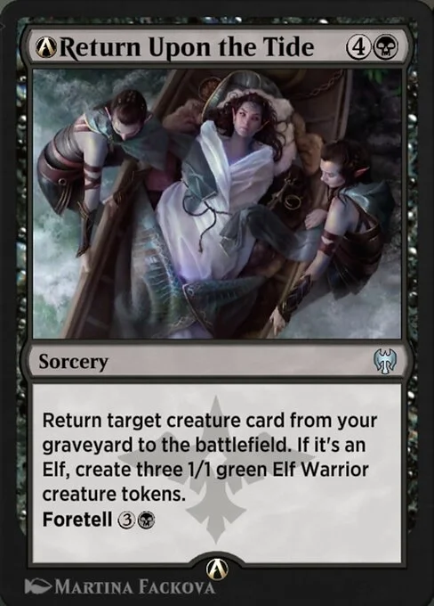 A-Return Upon the Tide, carta Magic di tipo Sorcery illustrata da Martina Fačková