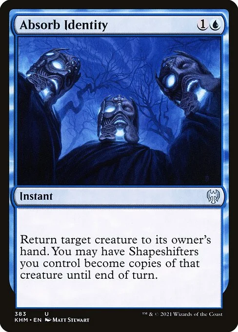 Absorb Identity, carta Magic di tipo Instant illustrata da Matt Stewart