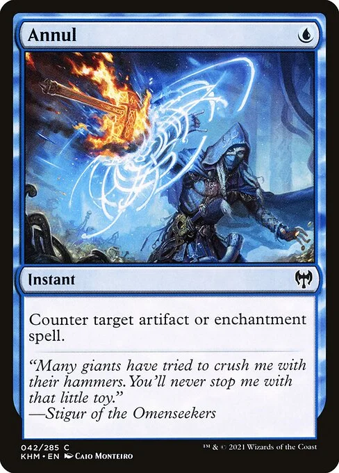 Annul, carta Magic di tipo Instant illustrata da Caio Monteiro