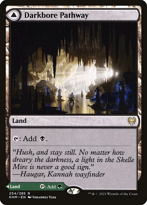 Darkbore Pathway // Slitherbore Pathway, carta Magic di tipo Land // Land illustrata da Johannes Voss