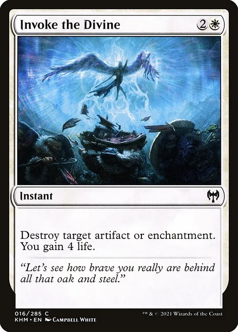 Invoke the Divine, carta Magic di tipo Instant illustrata da Campbell White