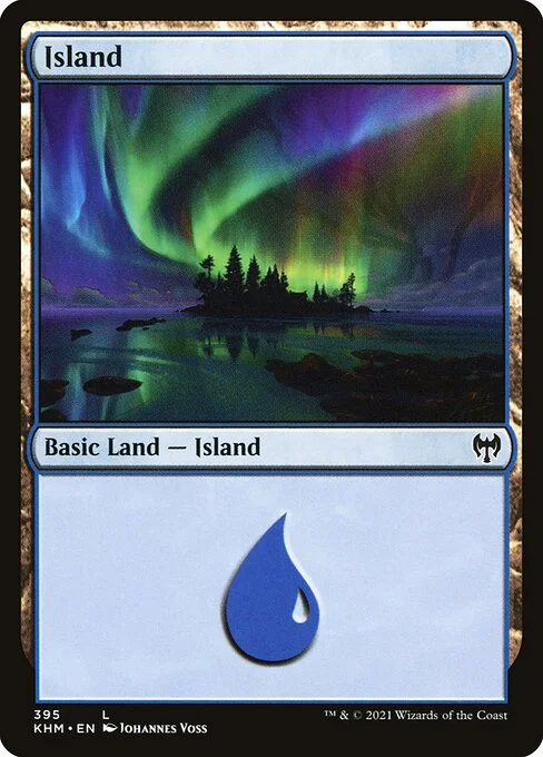 Island, carta Magic di tipo Basic Land — Island illustrata da Johannes Voss
