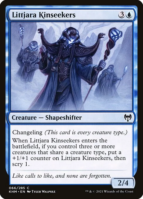 Littjara Kinseekers, carta Magic di tipo Creature — Shapeshifter illustrata da Tyler Walpole